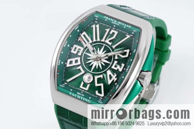 ABF highest quality, green yacht, new arrival Franck Muller Vanguard Yachting V45 ETA2824 movement watch