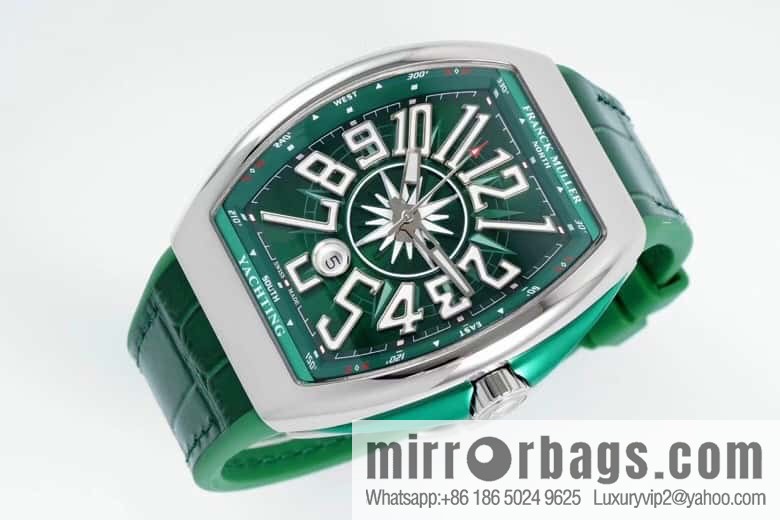 ABF highest quality, green yacht, new arrival Franck Muller Vanguard Yachting V45 ETA2824 movement watch