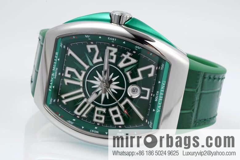 ABF highest quality, green yacht, new arrival Franck Muller Vanguard Yachting V45 ETA2824 movement watch