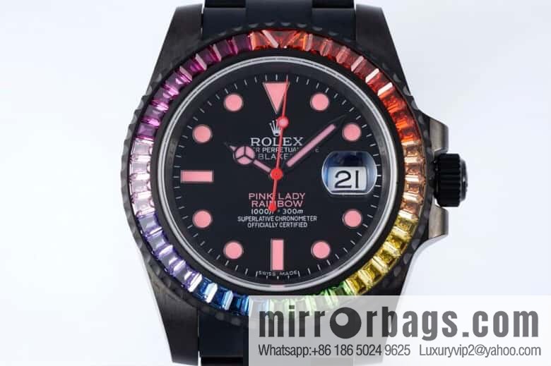 Rolex 3135 Single Calendar Movement Rainbow Circle Submariner
