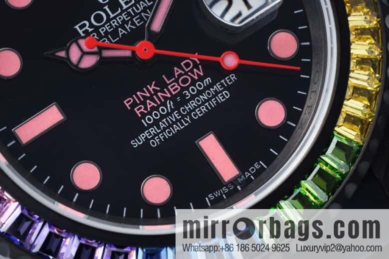Rolex 3135 Single Calendar Movement Rainbow Circle Submariner