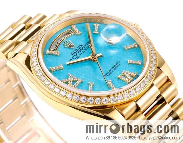 RA. Factory shocked the release of ROLEX Rolex 36mmDD gem plate series watch 128238