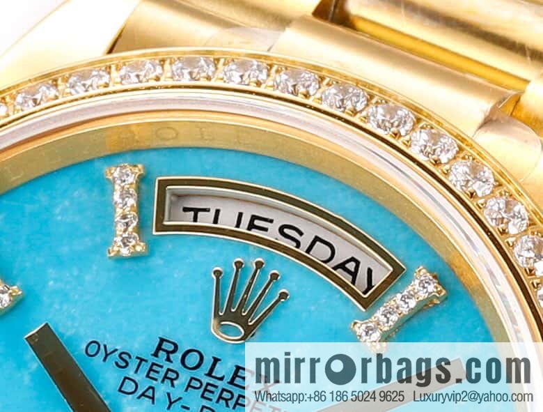 RA. Factory shocked the release of ROLEX Rolex 36mmDD gem plate series watch 128238