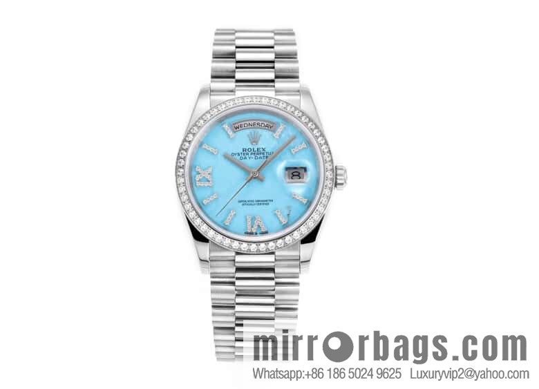 RA. Factory shocked the release of ROLEX Rolex 36mmDD gem plate series watch 128238