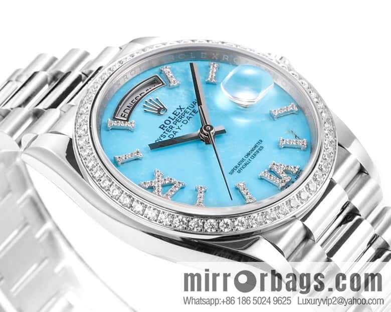 RA. Factory shocked the release of ROLEX Rolex 36mmDD gem plate series watch 128238