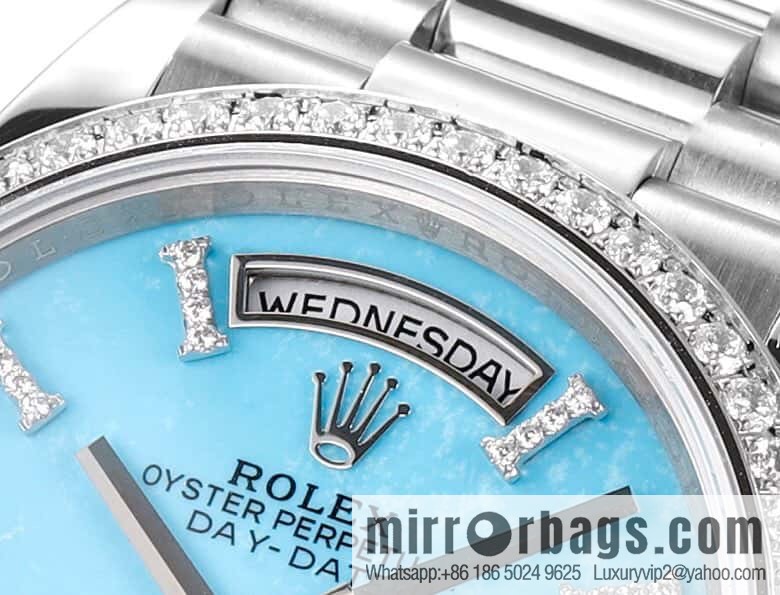 RA. Factory shocked the release of ROLEX Rolex 36mmDD gem plate series watch 128238