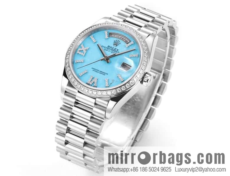 RA. Factory shocked the release of ROLEX Rolex 36mmDD gem plate series watch 128238