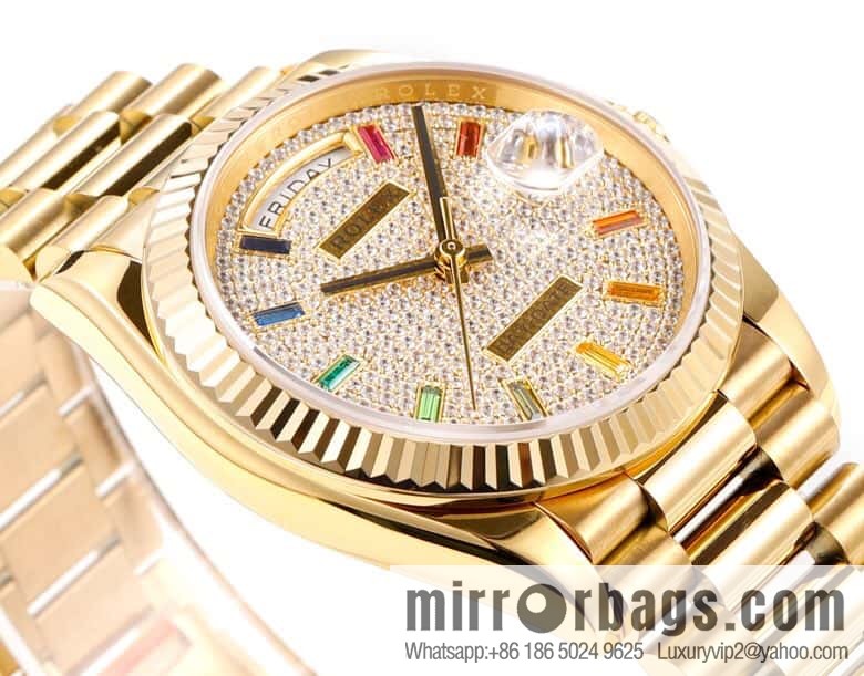 RA. Factory shocked the release of ROLEX Rolex 36mmDD gem plate series watch 128238