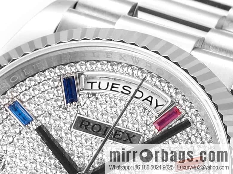 RA. Factory shocked the release of ROLEX Rolex 36mmDD gem plate series watch 128238