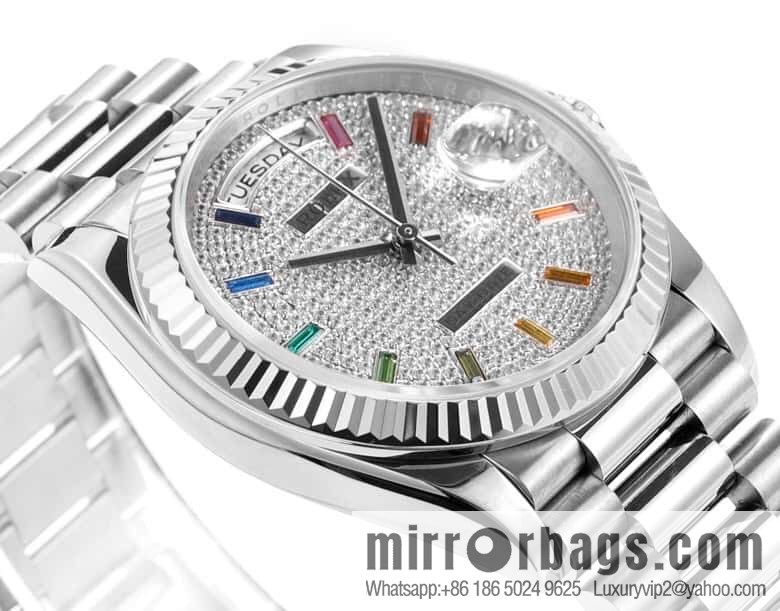 RA. Factory shocked the release of ROLEX Rolex 36mmDD gem plate series watch 128238