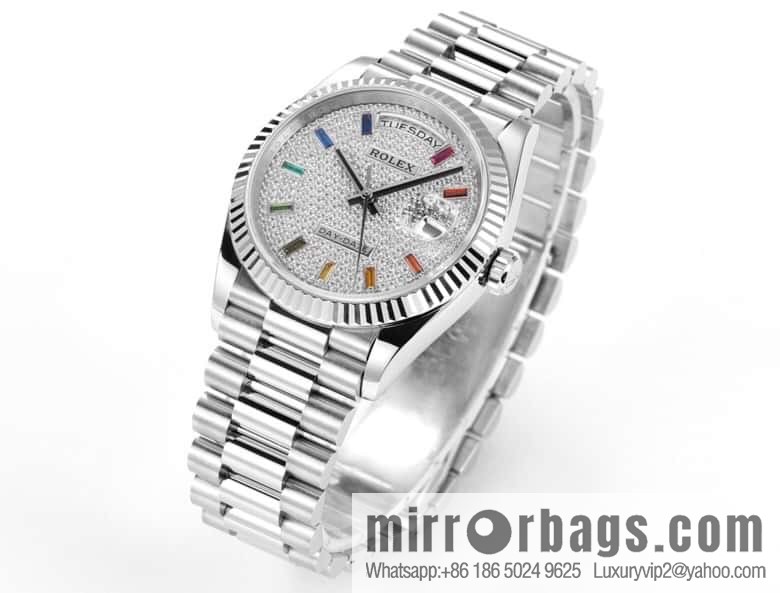 RA. Factory shocked the release of ROLEX Rolex 36mmDD gem plate series watch 128238