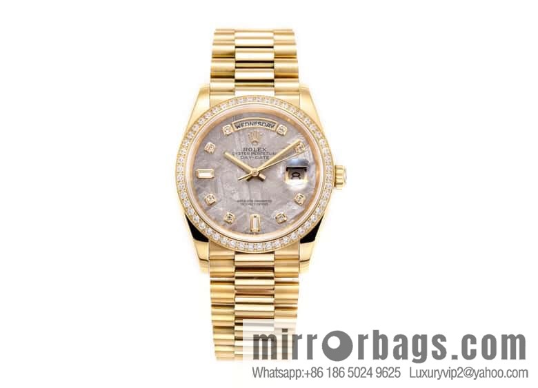 RA. Factory shocked the release of ROLEX Rolex 36mmDD gem plate series watch 128238