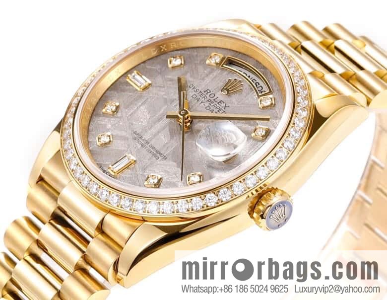 RA. Factory shocked the release of ROLEX Rolex 36mmDD gem plate series watch 128238