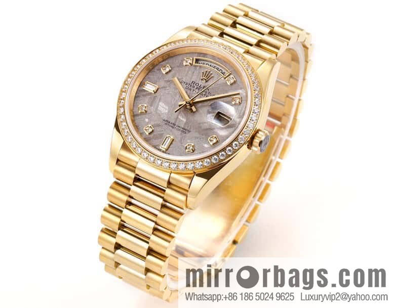 RA. Factory shocked the release of ROLEX Rolex 36mmDD gem plate series watch 128238