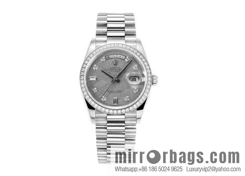 RA. Factory shocked the release of ROLEX Rolex 36mmDD gem plate series watch 128238