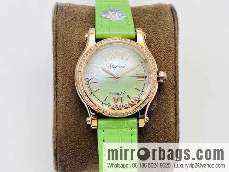 [YF Factory2023 wall crack recommendation, the latest masterpiece] Chopard happy Sports series 274893-5016 (mint green mother shell - pearlescent purple)