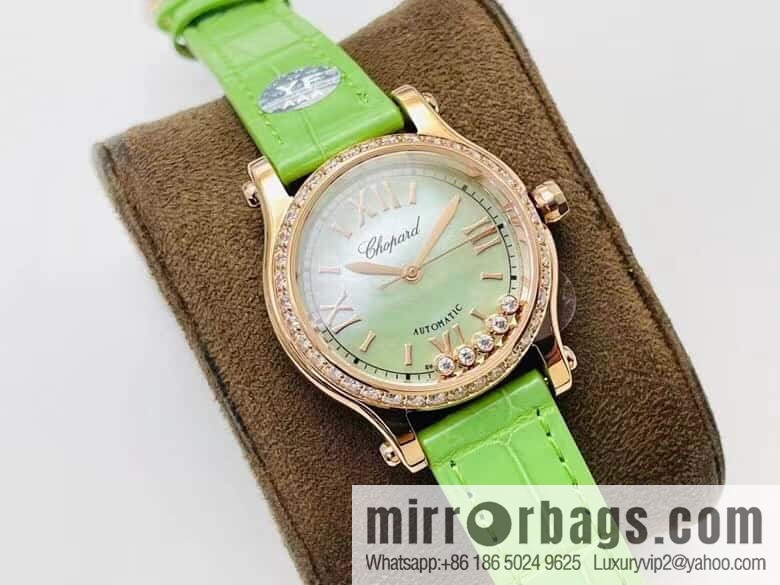 [YF Factory2023 wall crack recommendation, the latest masterpiece] Chopard happy Sports series 274893-5016 (mint green mother shell - pearlescent purple)