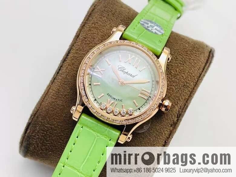 [YF Factory2023 wall crack recommendation, the latest masterpiece] Chopard happy Sports series 274893-5016 (mint green mother shell - pearlescent purple)
