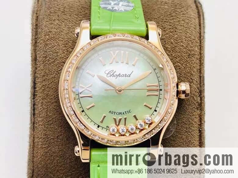 [YF Factory2023 wall crack recommendation, the latest masterpiece] Chopard happy Sports series 274893-5016 (mint green mother shell - pearlescent purple)