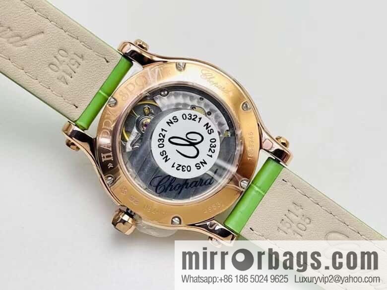 [YF Factory2023 wall crack recommendation, the latest masterpiece] Chopard happy Sports series 274893-5016 (mint green mother shell - pearlescent purple)