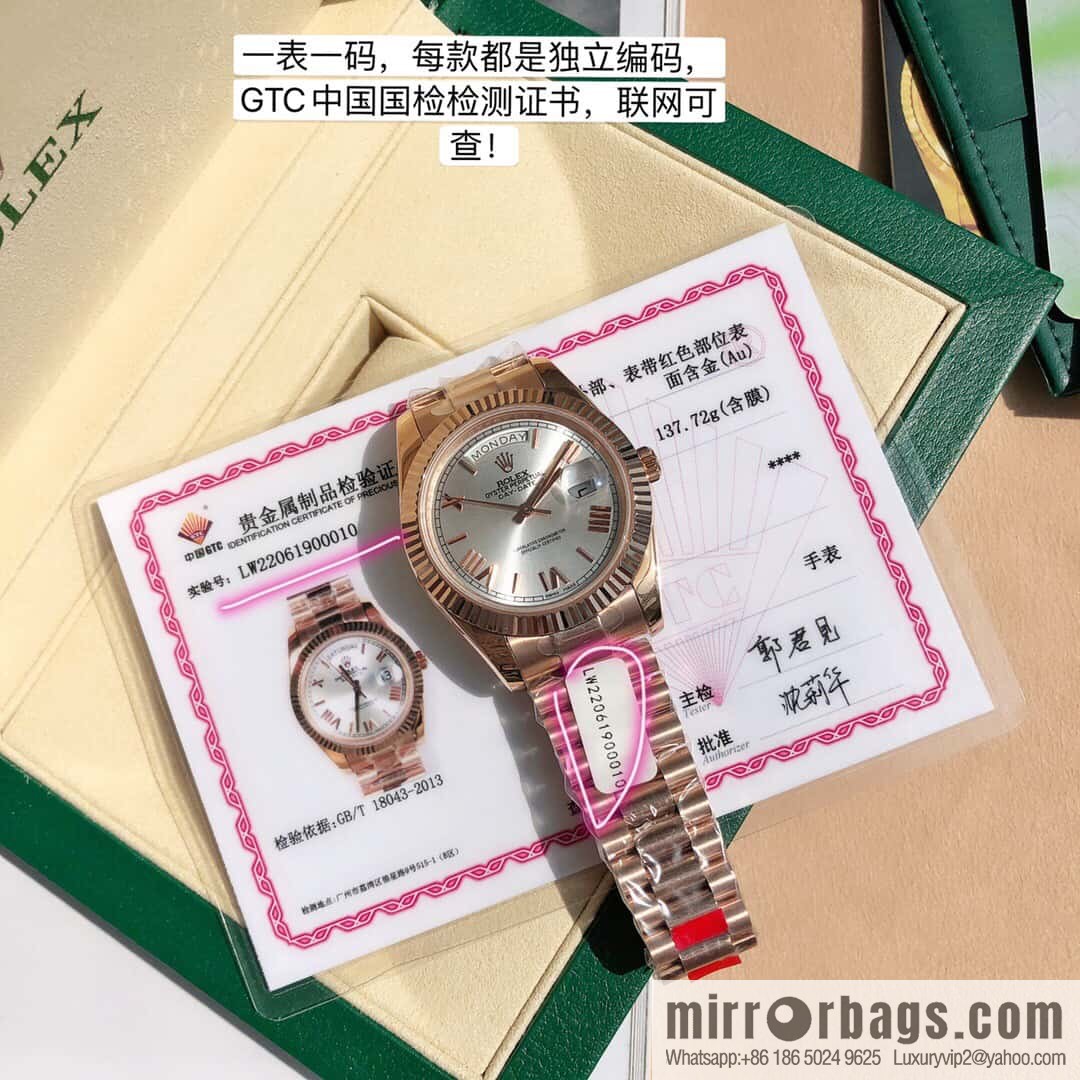 Rolex Rolex watch diameter 41mm whole body gold 18k gold loading Swiss original eta-2836 movement watch