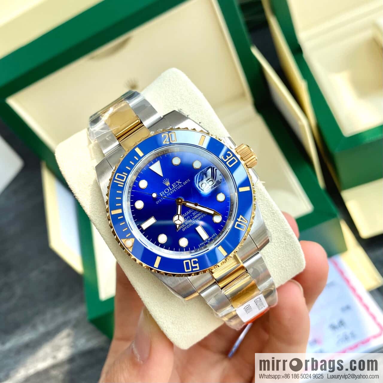 18K gold Rolex Submariner series imported Swiss ETA 2836-2 automatic mechanical movement watch