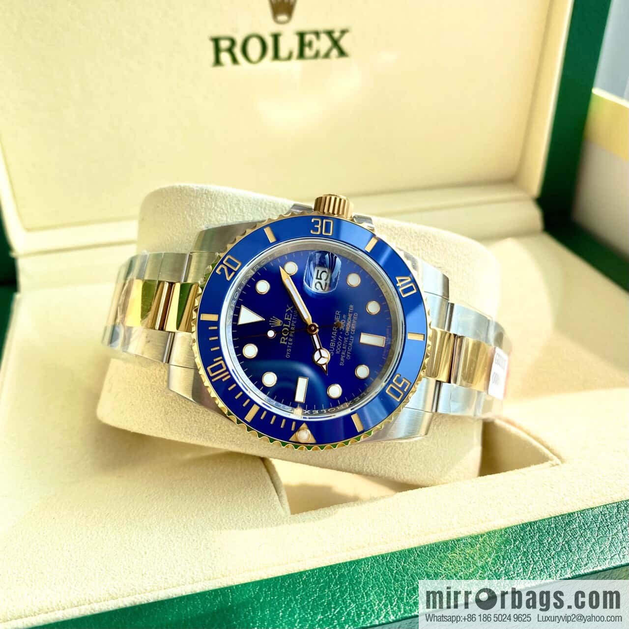 18K gold Rolex Submariner series imported Swiss ETA 2836-2 automatic mechanical movement watch