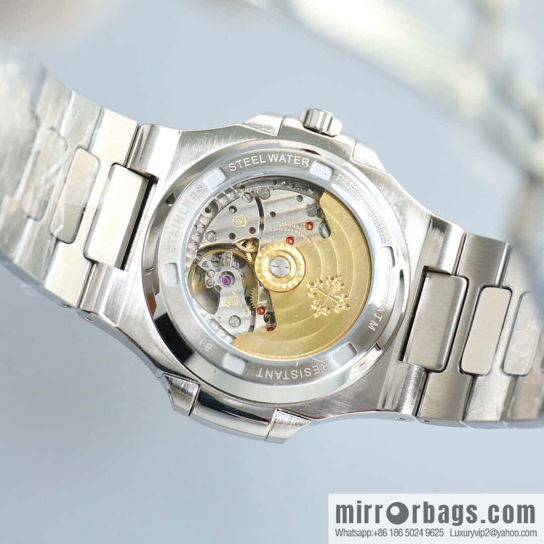 T square diamond ring literal steel belt - Patek Philippe Nautilus 5711 diamond-encrusted limited edition series Cal.324 movement watch