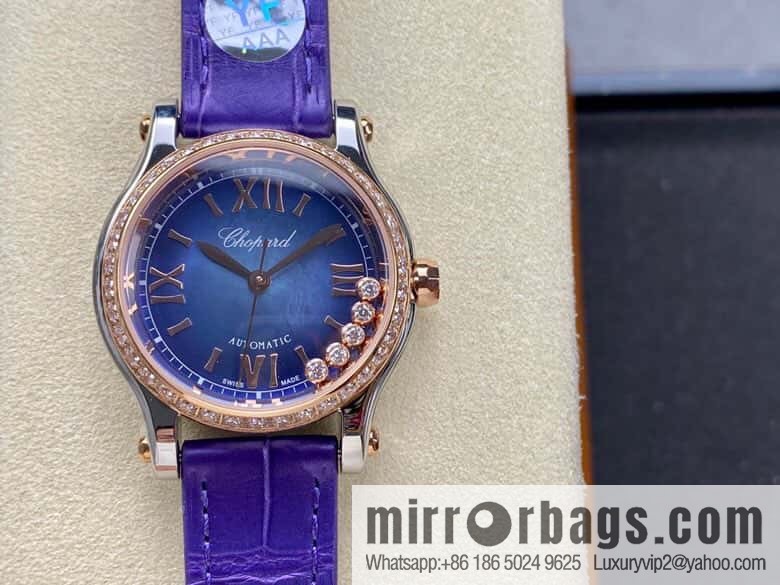 [YF Factory2023 wall crack recommendation, the latest masterpiece] Chopard happy Sports series 274893-5016 (mint purple mother shell - pearlescent purple)