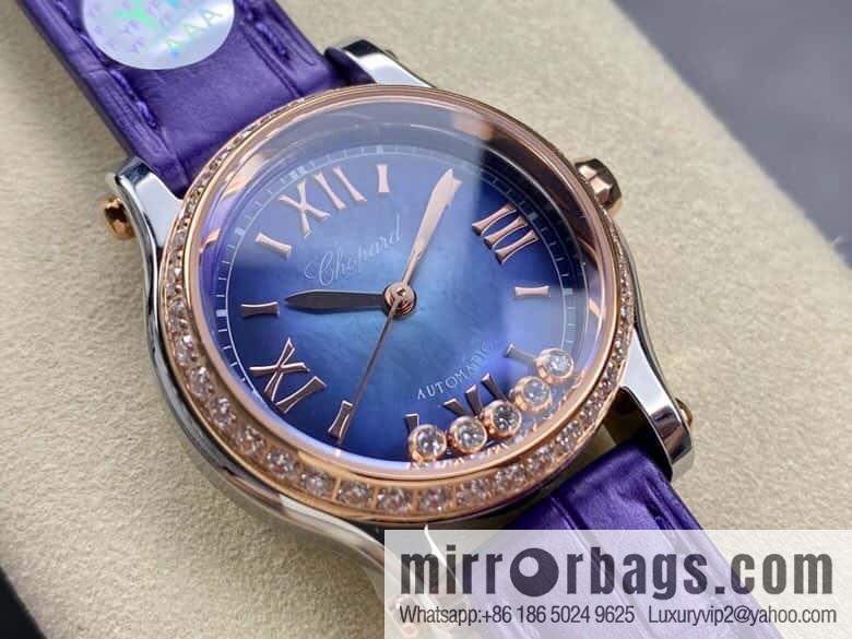 [YF Factory2023 wall crack recommendation, the latest masterpiece] Chopard happy Sports series 274893-5016 (mint purple mother shell - pearlescent purple)