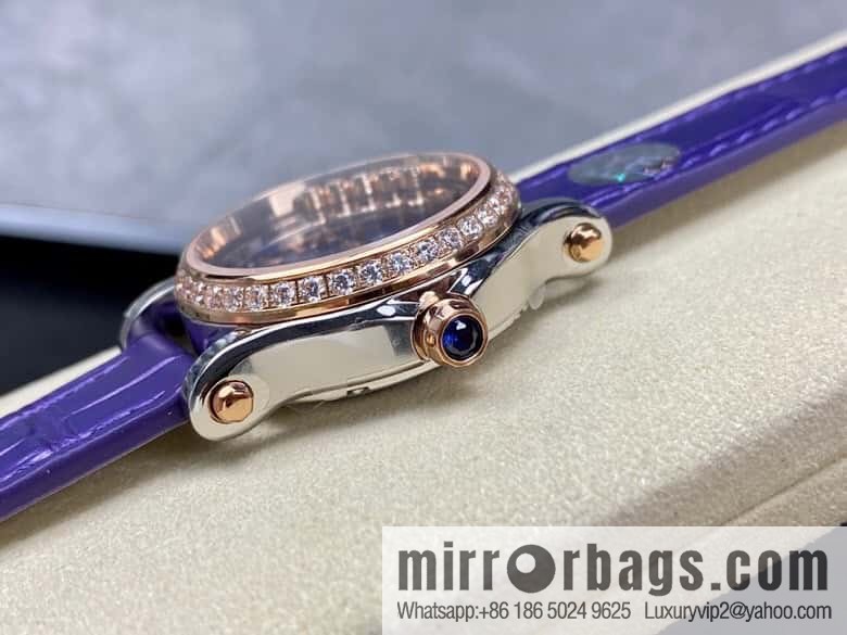 [YF Factory2023 wall crack recommendation, the latest masterpiece] Chopard happy Sports series 274893-5016 (mint purple mother shell - pearlescent purple)