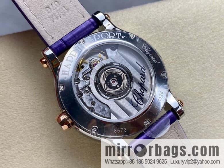 [YF Factory2023 wall crack recommendation, the latest masterpiece] Chopard happy Sports series 274893-5016 (mint purple mother shell - pearlescent purple)