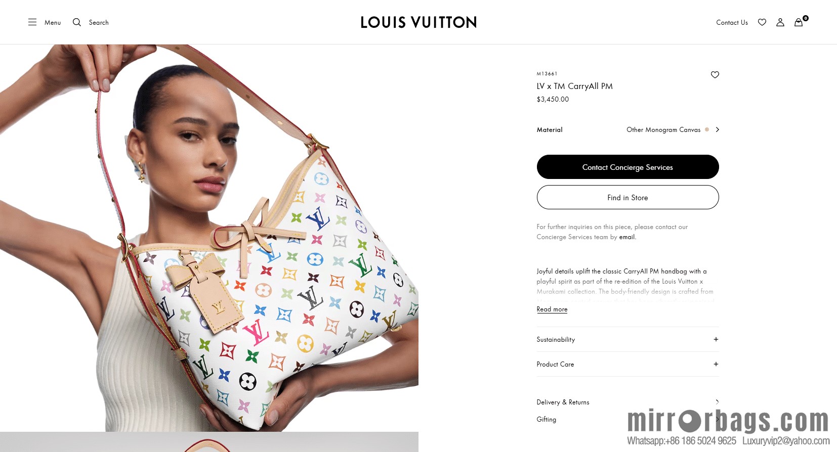LV M13661 LV x TM CarryAll PM