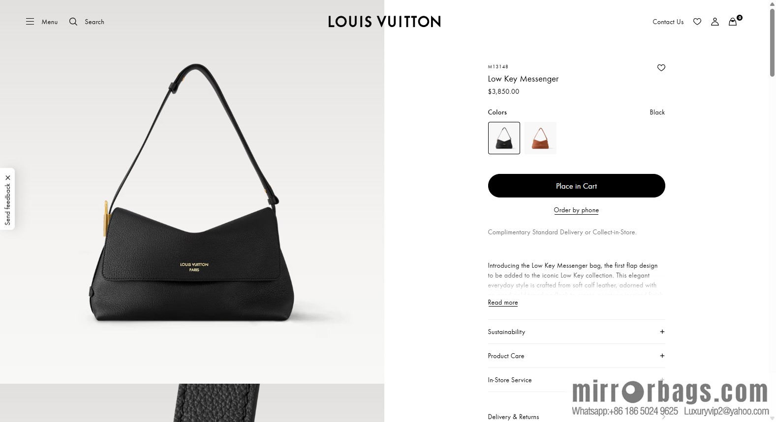 LV M13148 Low Key Messenger