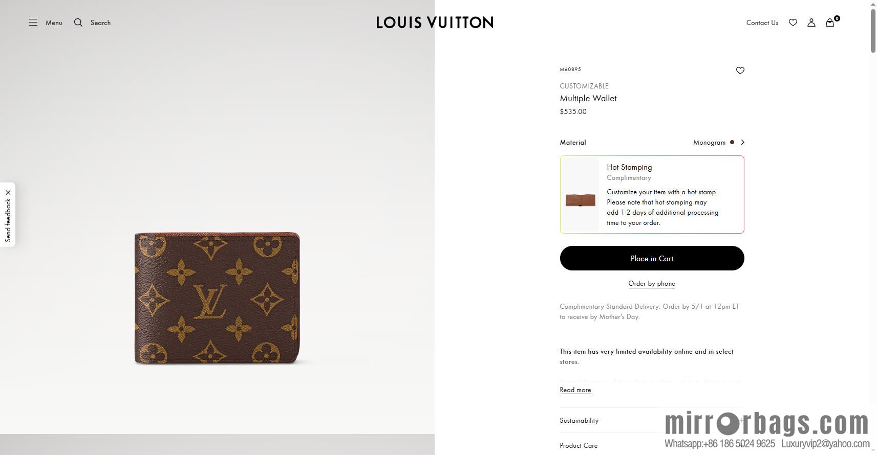 LV Multiple Wallet M60895 [Official Chip Edition]