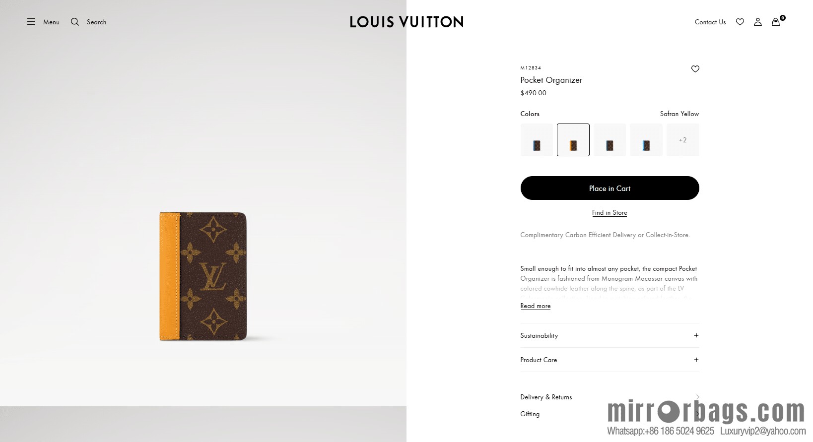 LV pocket wallet M12834 [official chip version]