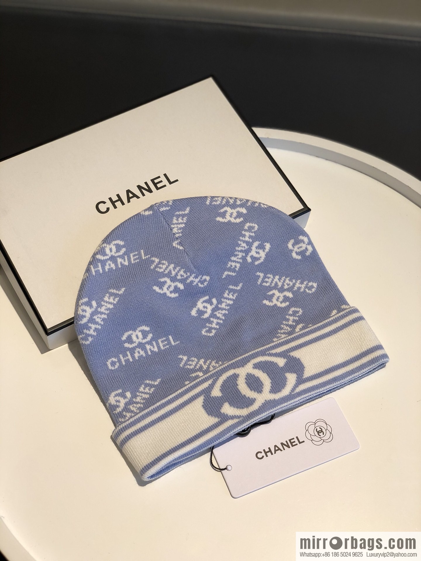 CHANEL Chanel simple atmosphere Japanese wool knitted hat
