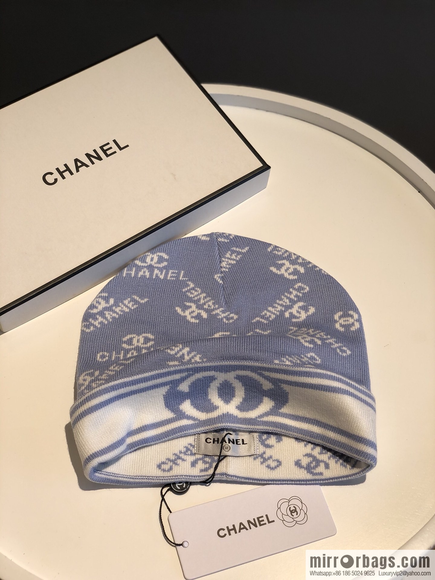 CHANEL Chanel simple atmosphere Japanese wool knitted hat
