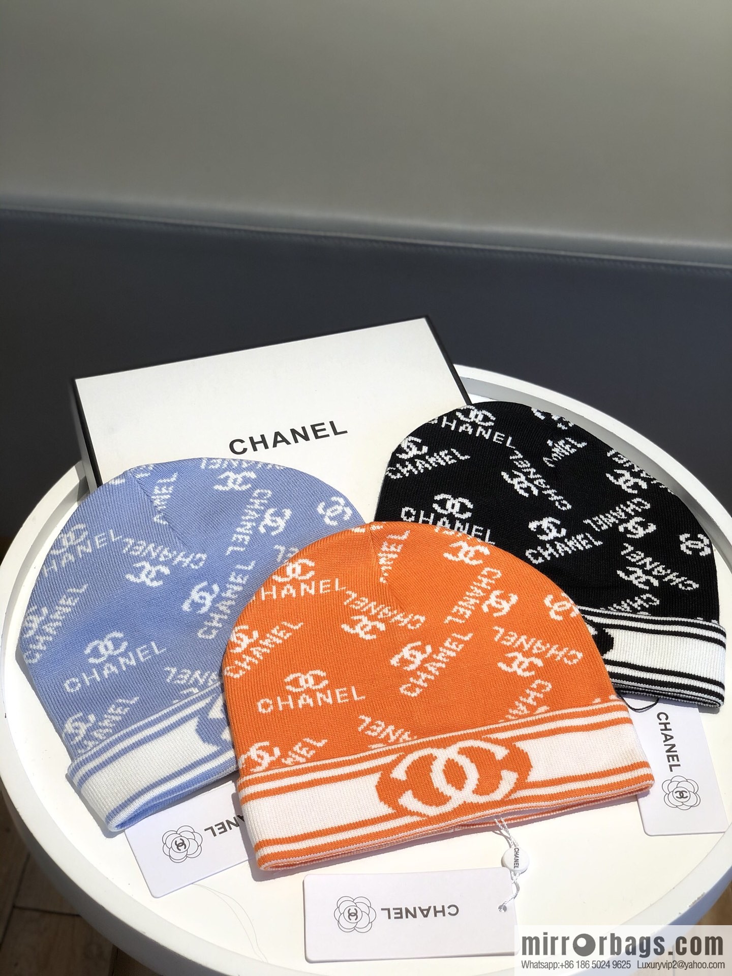 CHANEL Chanel simple atmosphere Japanese wool knitted hat