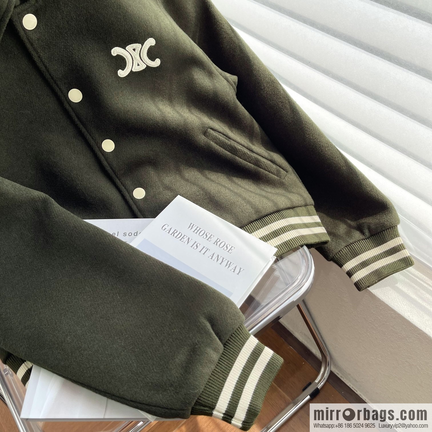 2022 𝐂𝐞𝐥𝐢𝐧* ◄ 2022 SS Autumn and Winter New Product - Arc de Triomphe Cloth Embroidered Jacket