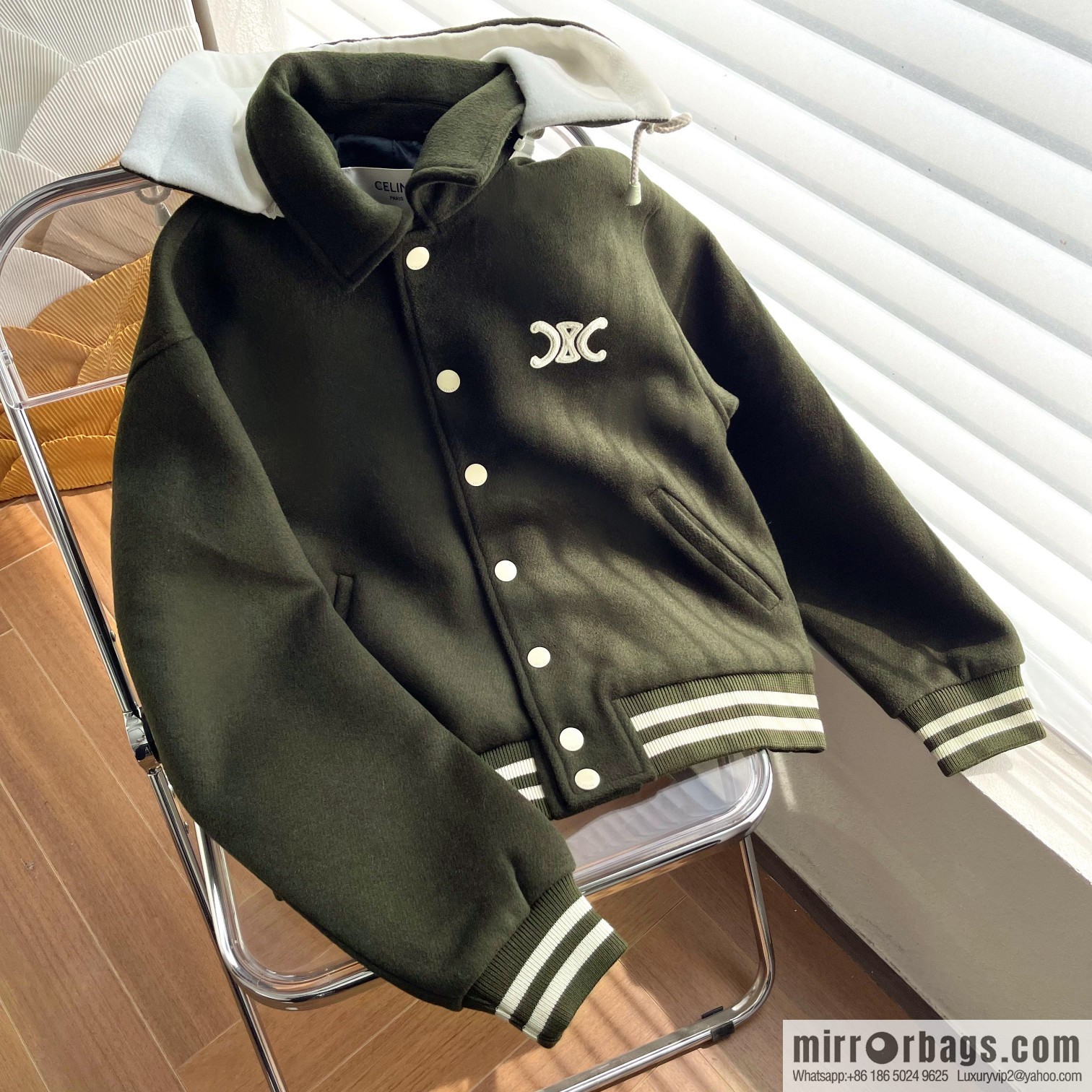 2022 𝐂𝐞𝐥𝐢𝐧* ◄ 2022 SS Autumn and Winter New Product - Arc de Triomphe Cloth Embroidered Jacket