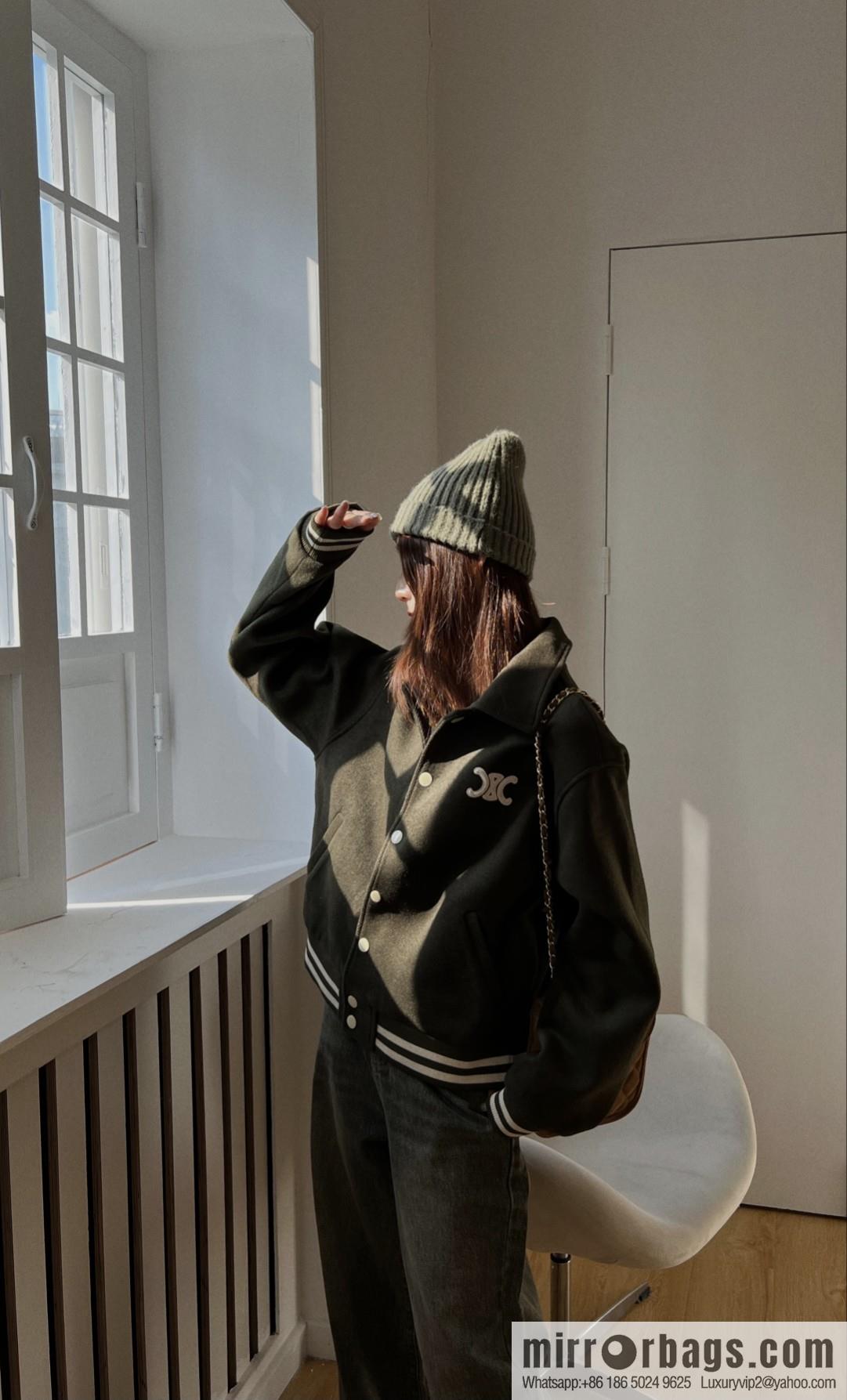 2022 𝐂𝐞𝐥𝐢𝐧* ◄ 2022 SS Autumn and Winter New Product - Arc de Triomphe Cloth Embroidered Jacket