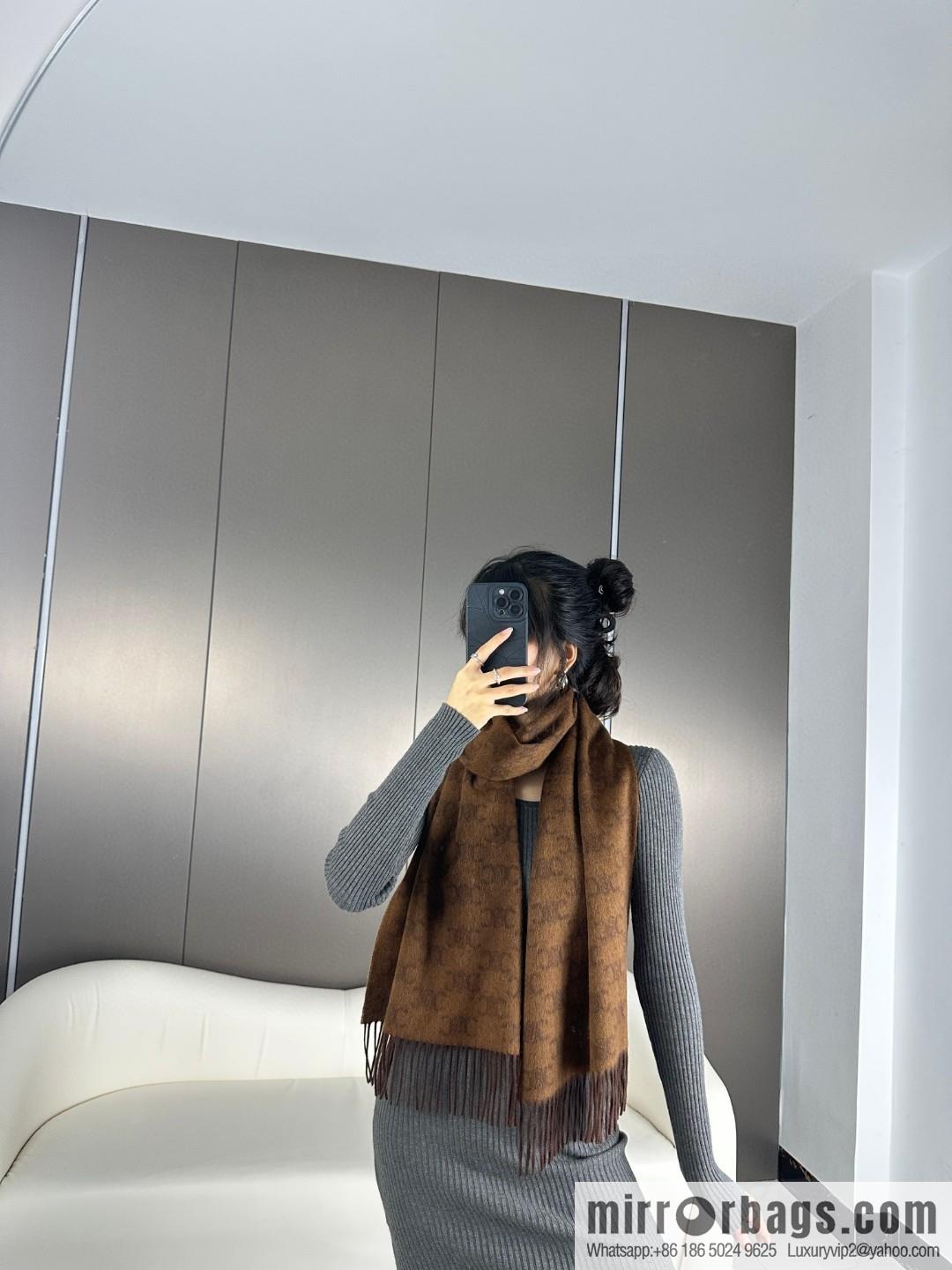 CELINE 2023 new cashmere Arc de Triomphe scarf