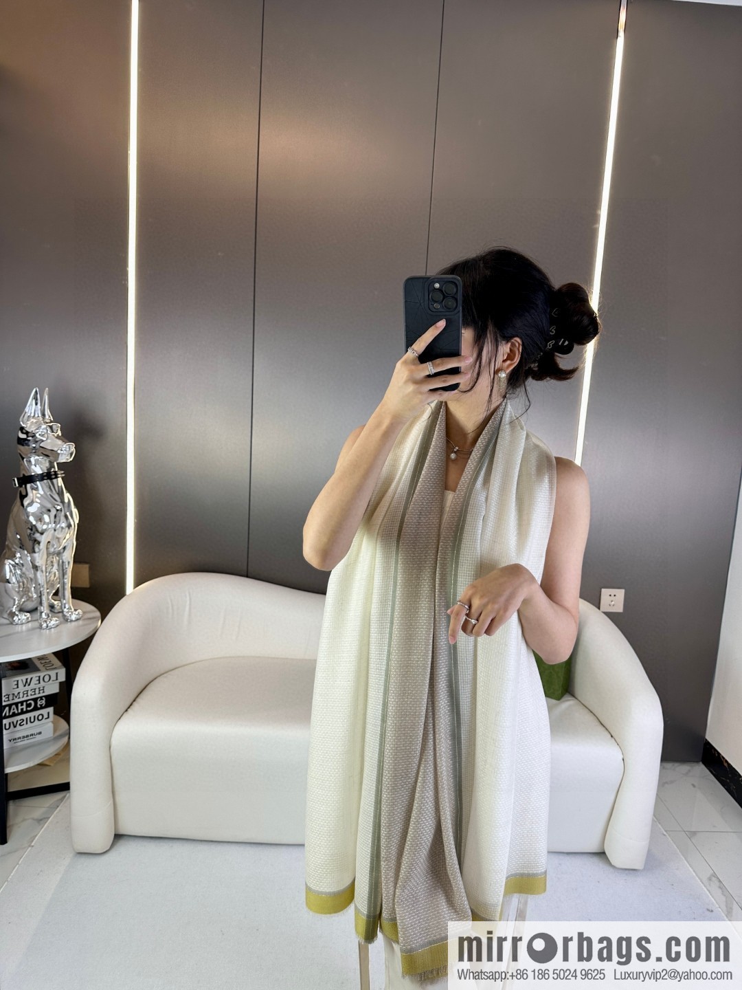 CHANEL 2023 new, cashmere scarf