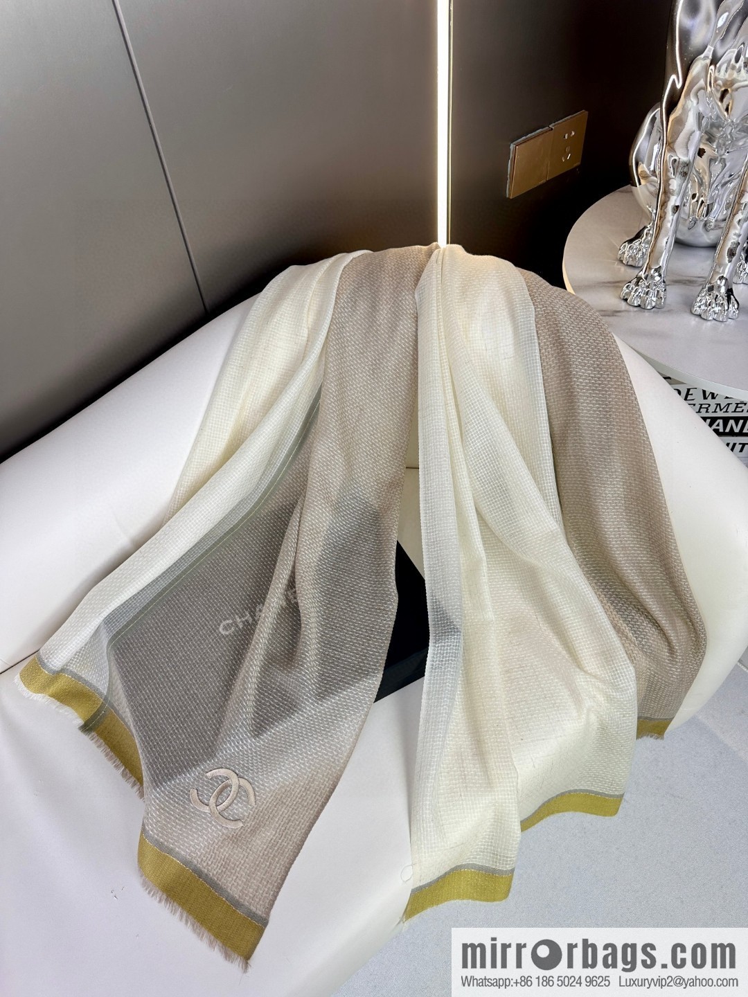 CHANEL 2023 new, cashmere scarf