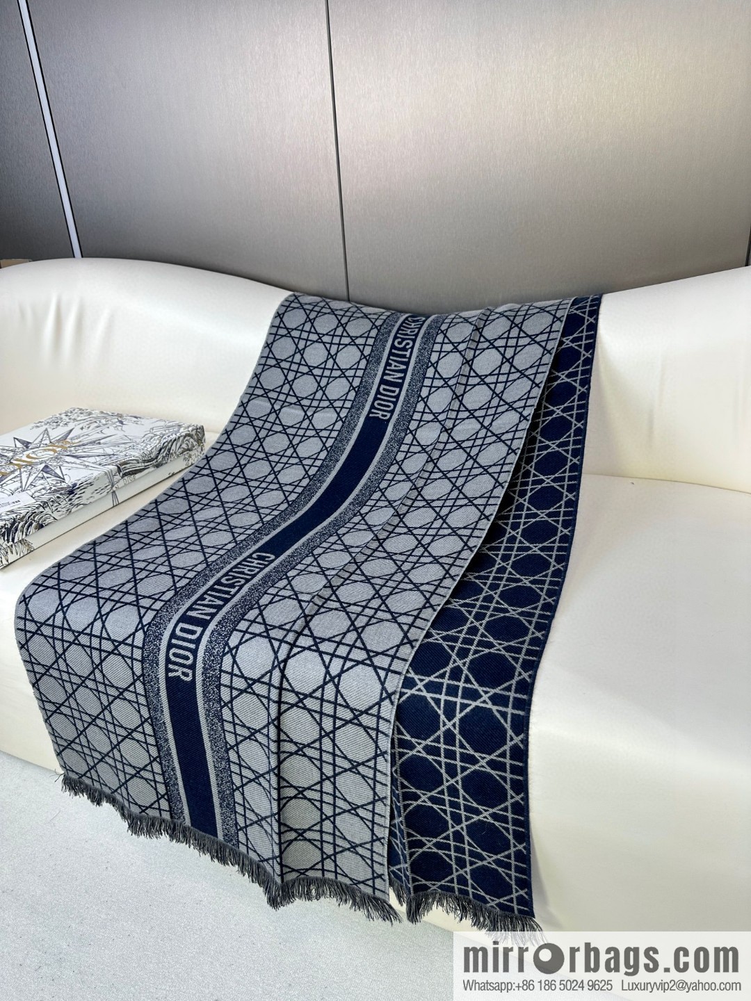 DIOR double-sided weaving, delicate jacquard, presbyopia shawl