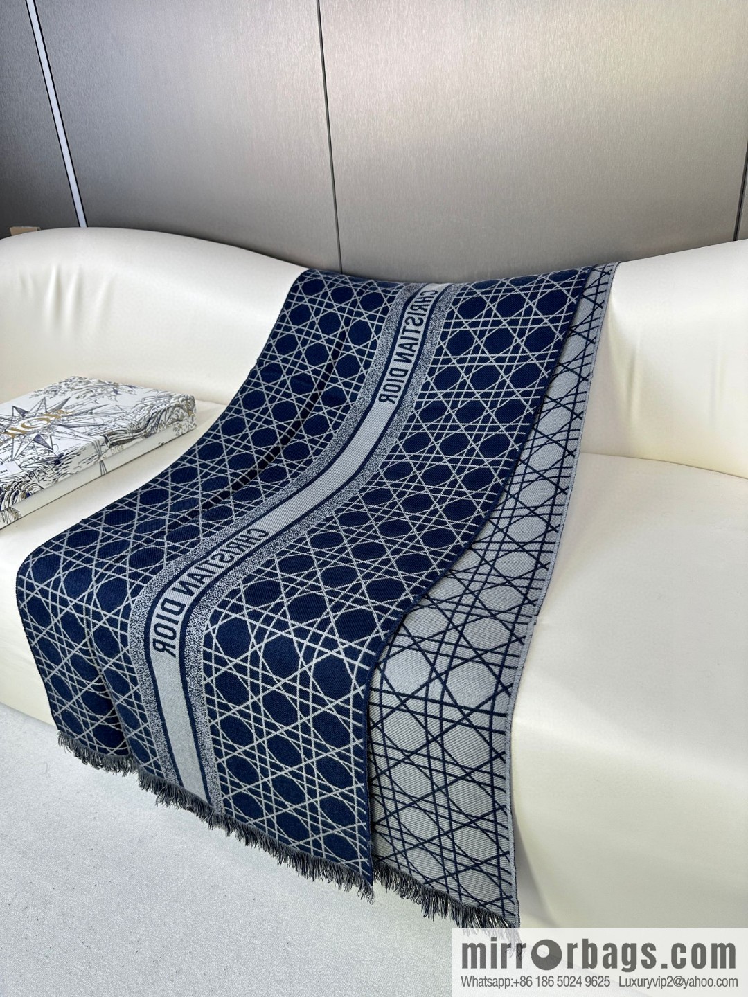 DIOR double-sided weaving, delicate jacquard, presbyopia shawl