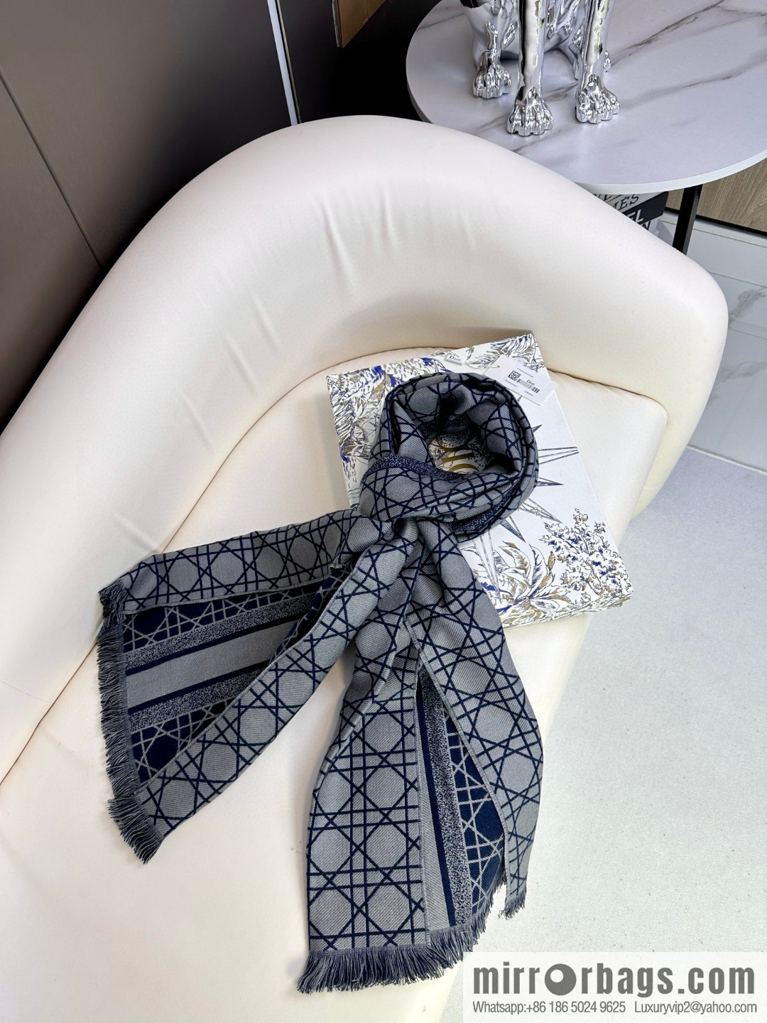 DIOR double-sided weaving, delicate jacquard, presbyopia shawl
