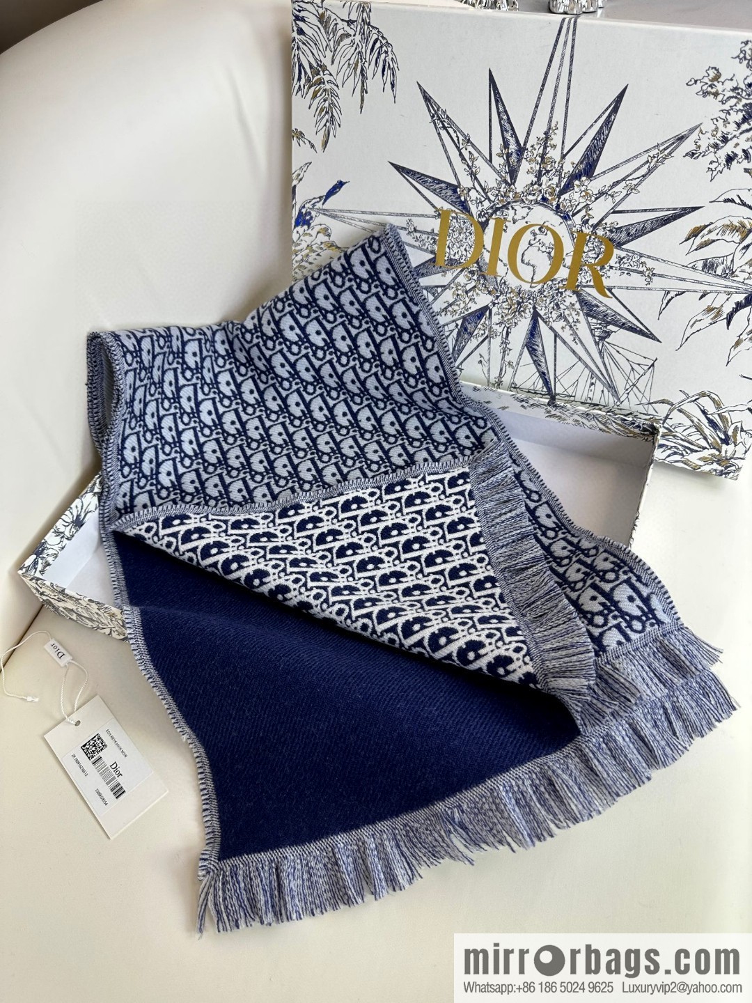 DIOR presbyopia jacquard, high-end men's scarf