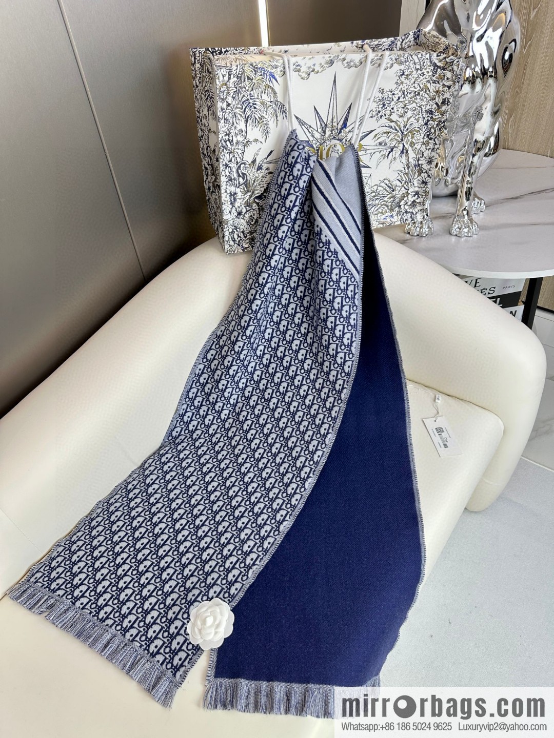 DIOR presbyopia jacquard, high-end men's scarf